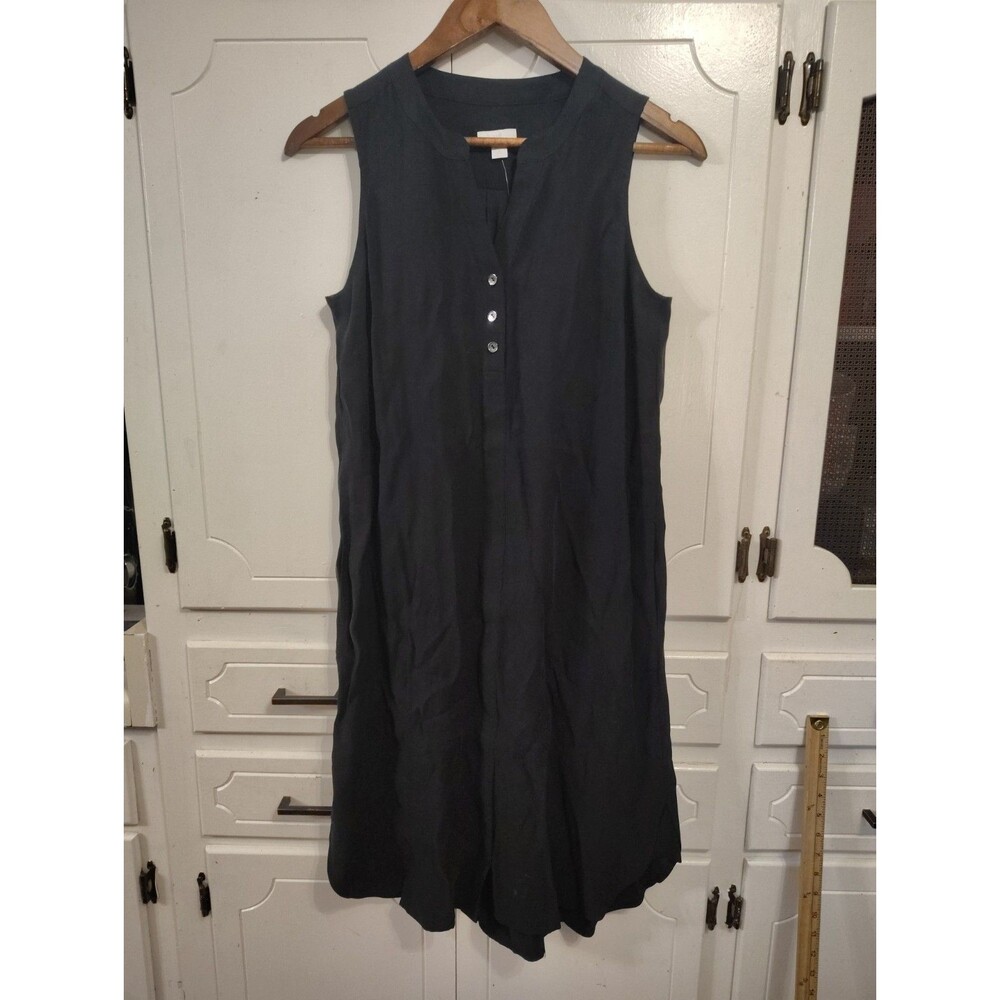 J. Jill Dress Women's Size Small Petite SP Black A-Line Sleeveless NWT